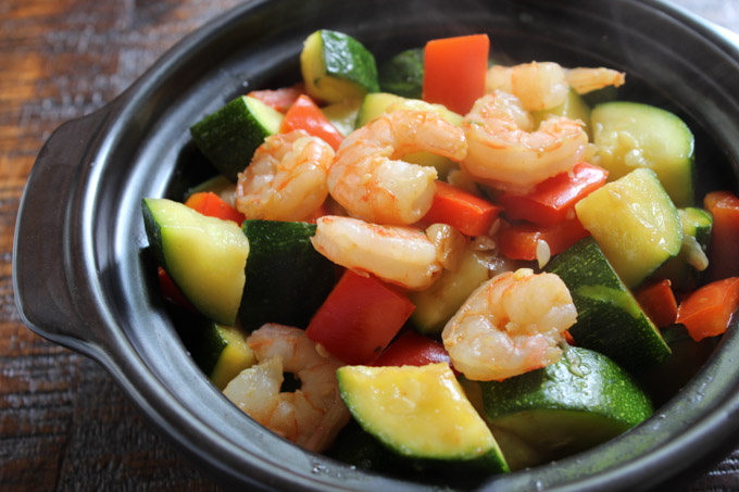 Healthy Shrimp with Zucchini