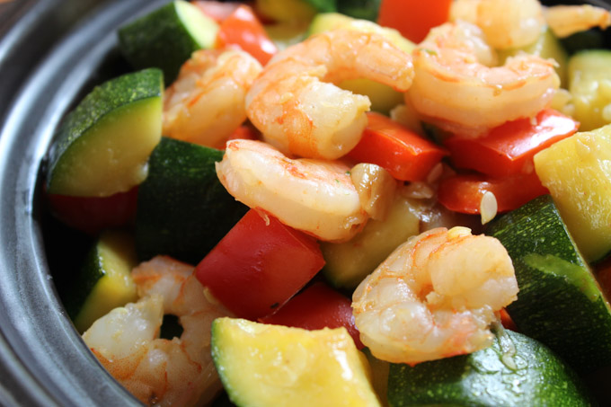 Healthy Shrimp with Zucchini