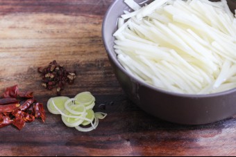 Szechuan style shredded potatoes ingredients