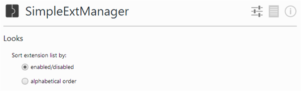 SimpleExtManager Options Looks SimpleExtManager-options-looks