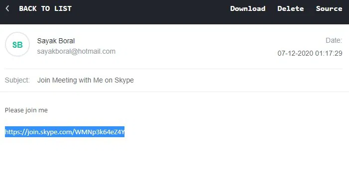 Skype Meet Me Join Link Email
