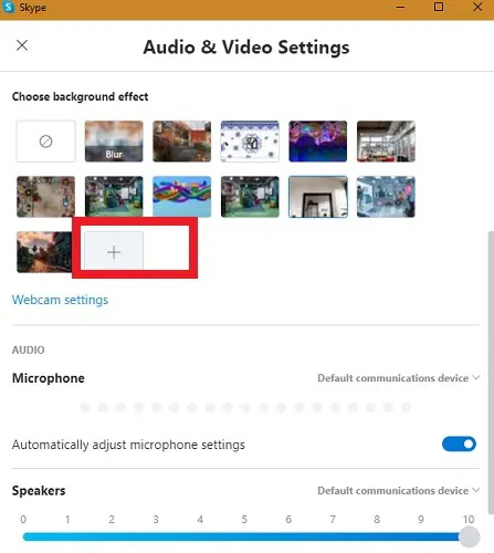Skype Meet Now Background Effect