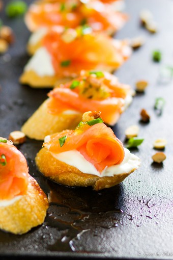 Smoked salmon montadito image