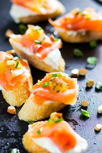 Delicious Homemade Smoked Salmon Montadito