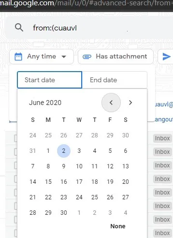 Sort Gmail Filters From Date Range