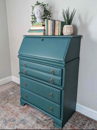 Carrie Spaulding refinished secretary