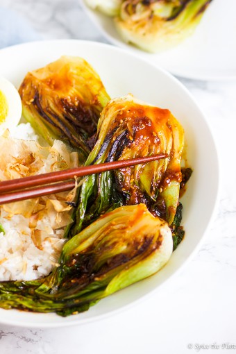 Spicy Grilled Bok Choy 