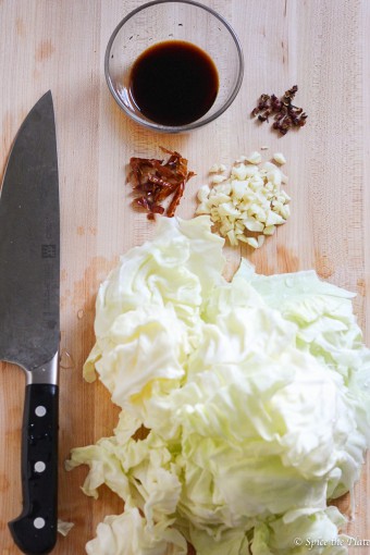 Szechuan Cabbage Stir Fry Ingredients