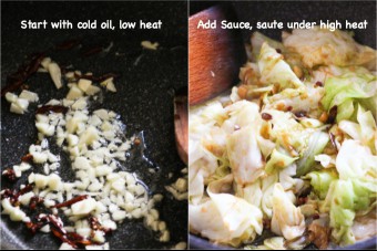 Spicy Szechuan Cabbage Stir Fry Steps