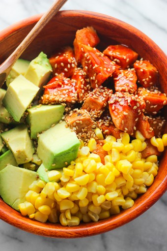 Sriracha Chicken and Avocado Bowl