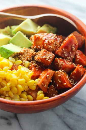 Sriracha Chicken and Avocado Bowl