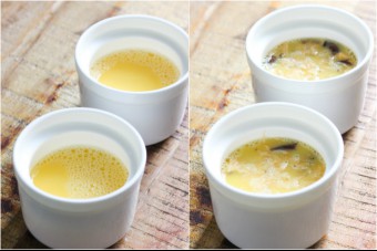 Steamed Egg with Dried Shrimp and Mushroom Ingredient Steps