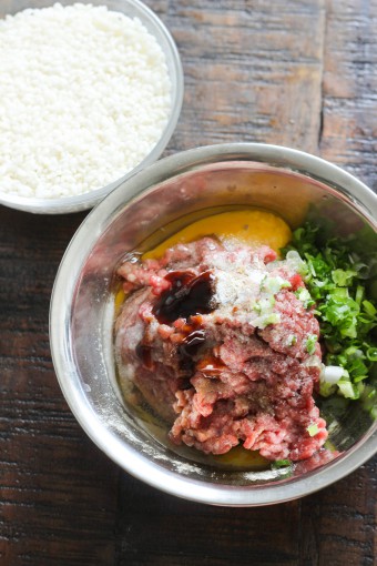 Ingredients for Steamed Meat Balls