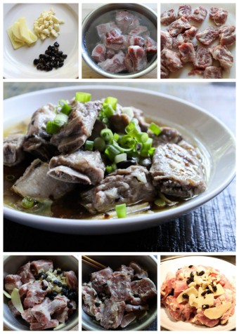 How to Make Steamed pork ribs with black bean sauce