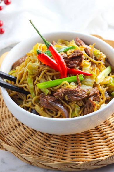 Stir-fried Ramen With Beef