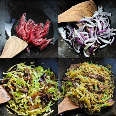 Stir-fried Ramen With Beef-Steps