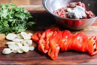 Marinated Beef Stir Fry With Cilantro Ingredients