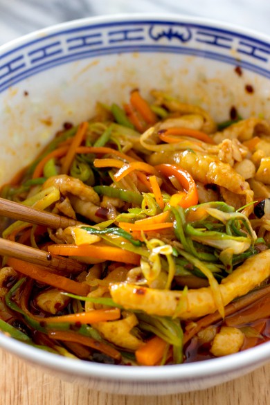 Mix Chicken Skin Salad