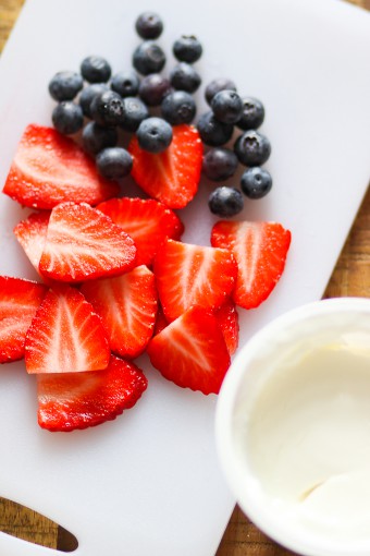 Yogurt and Fruits