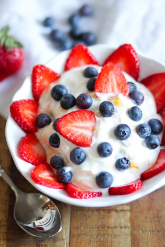 Sweet Potato Puree with Yogurt and Fruit Picture