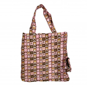 Monchhichi Eco Bag- Pink/Brown