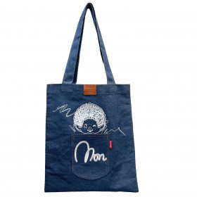 Monchhichi Denim Tote Bag