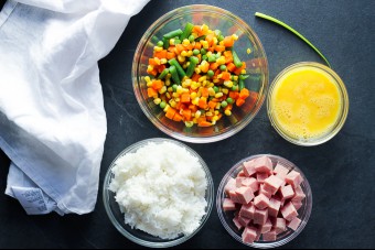 Tasty Spam Fried Rice Ingredients