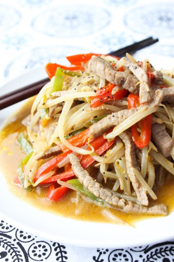 Tasty Beef and Bean Sprouts