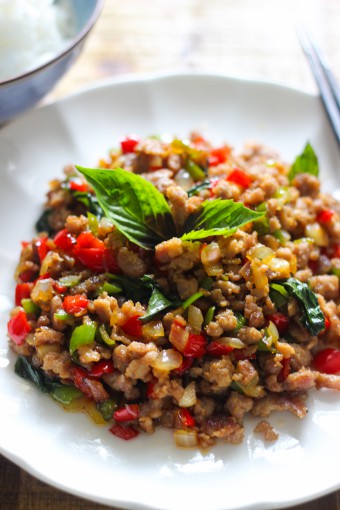 thai basil minced pork