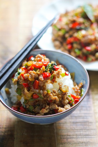thai basil minced pork