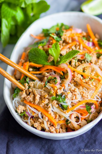 Spicy Thai Minced Pork (Larb)