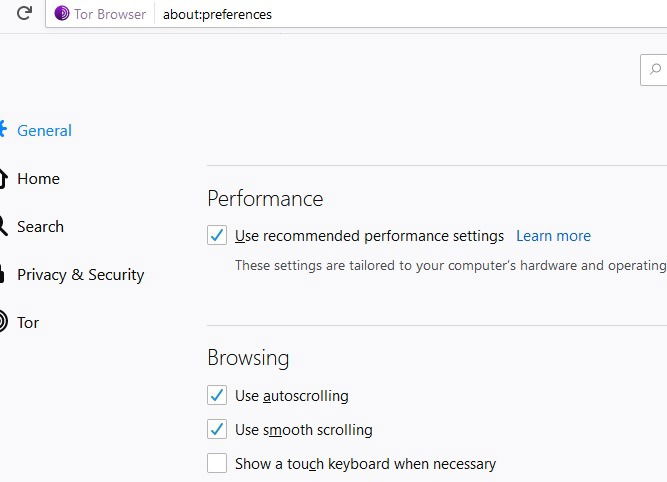 Tor Speeds Recommended Performance Settings