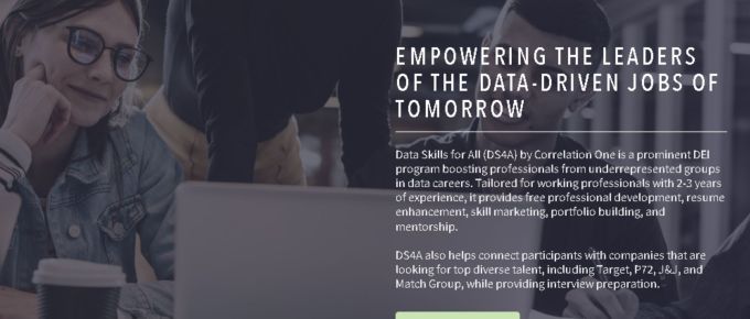 Correlation One: Apply for Data Skills for All – a free career advancement program for residents of US