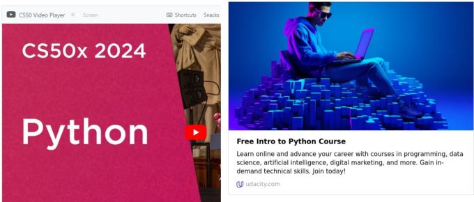 Learning Python with CS50x and Udacity: Follow up with IBM for courses geared towards developers