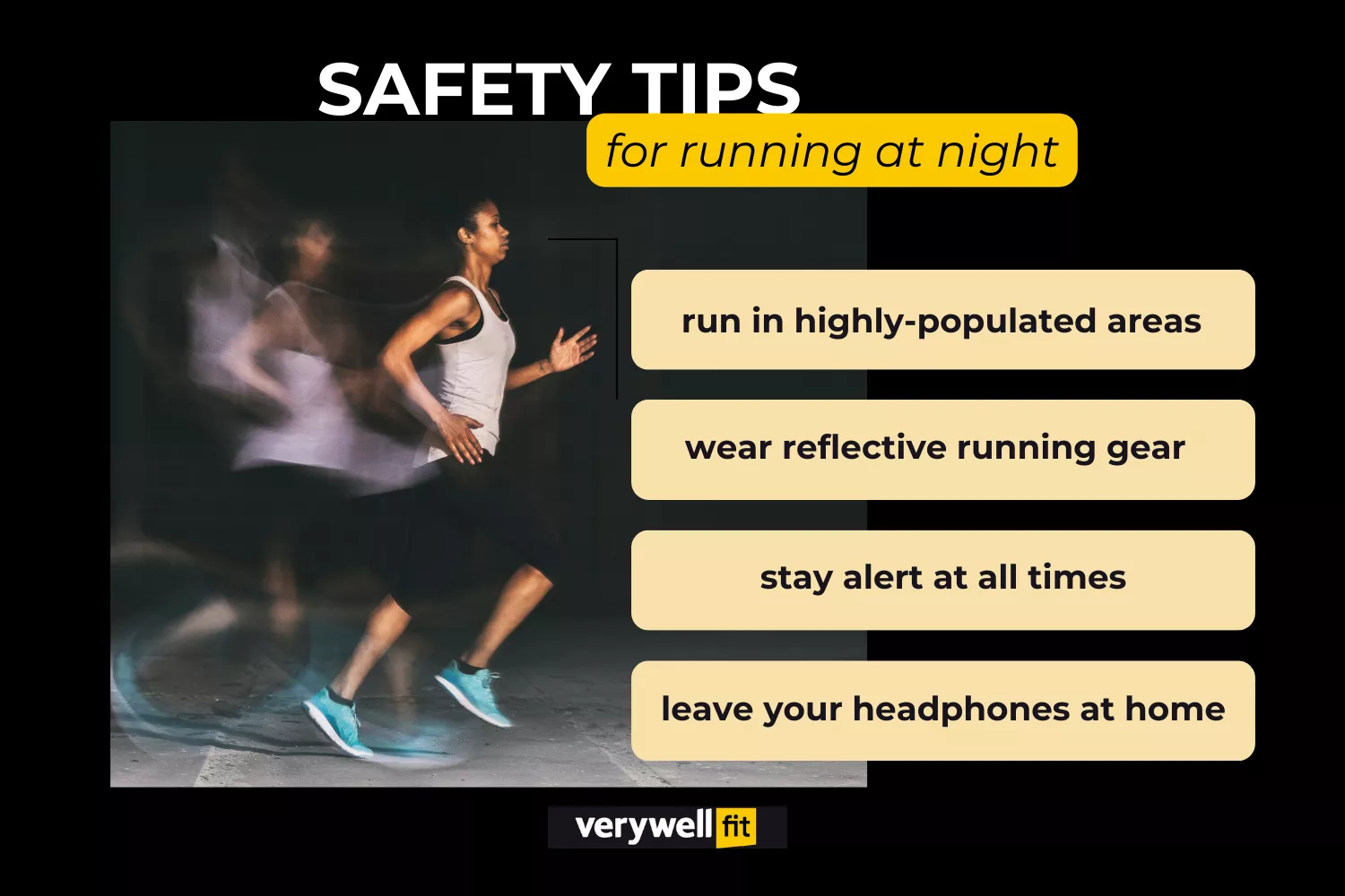 Safety tips for running at night 