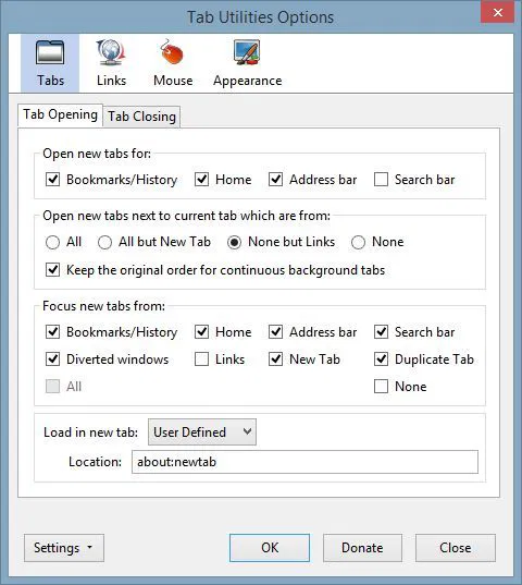 Vertab-Firefox-Options