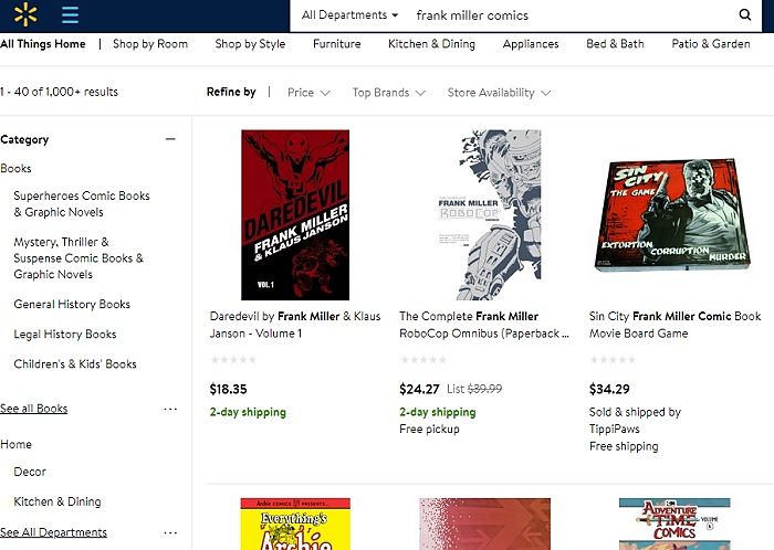 Walmart Search Results Frank Miller Comics Img Walmart Search Results Frank Miller Comics Img