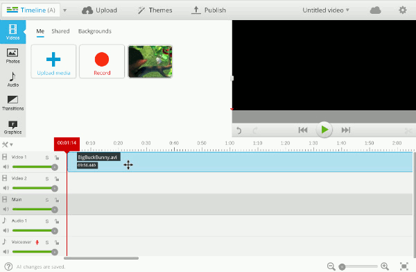 WeVideo Edit Uploaded Video