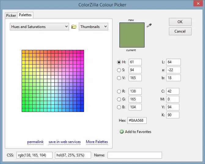WebInter-ColorZilla-Palettes