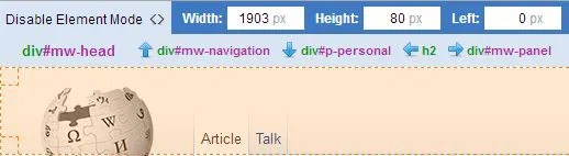 WebInter-PRuler-ElementMOde
