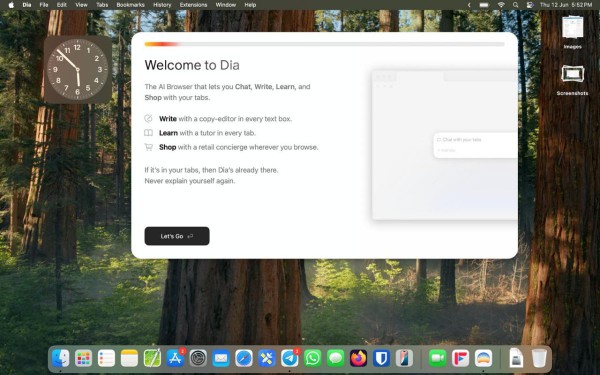 Welcome to dia browser