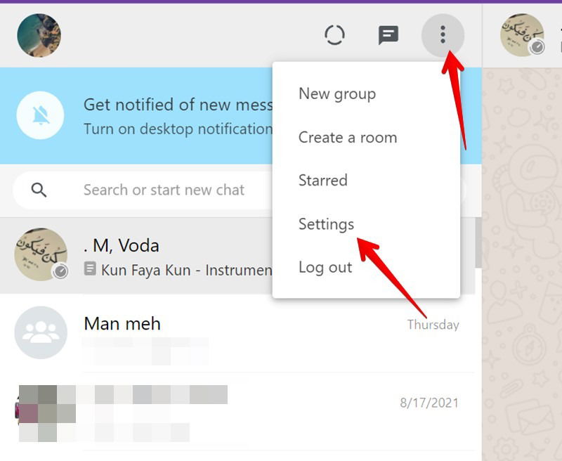 Whatsapp Web Dark Mode