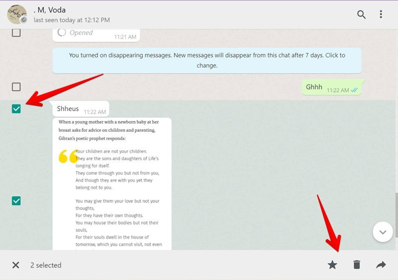 Whatsapp Web Multiple Messages