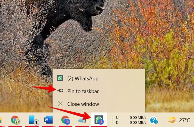 Whatsapp Web Pin To Taskbar Windows