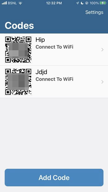 Wi Fi Password Share From Iphone Visual Code Qr