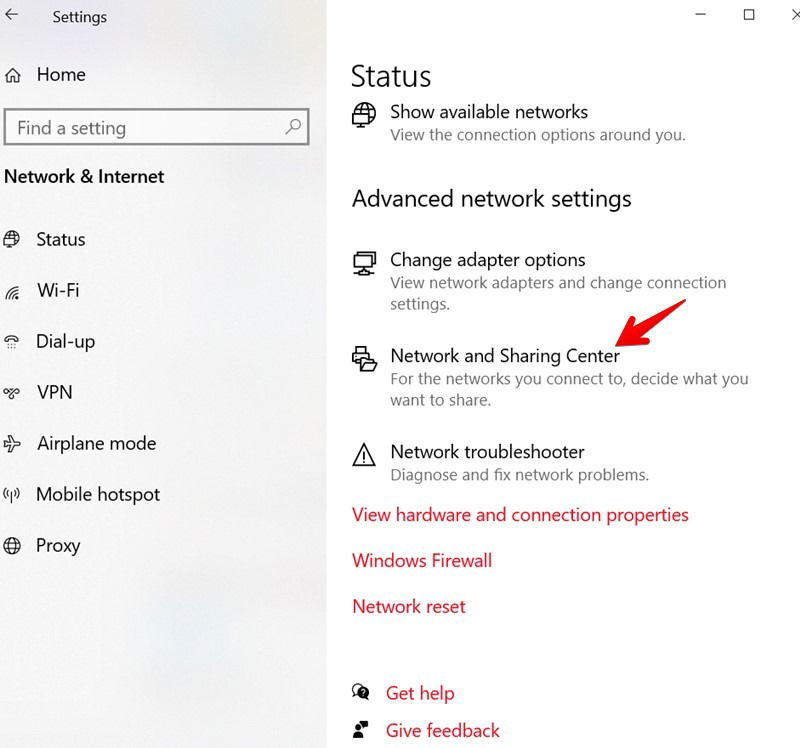 Wi Fi Password Windows Network Sharing Center