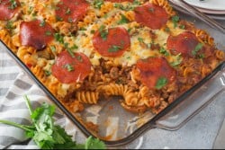 Easy Pizza Pasta Casserole (OAMC)