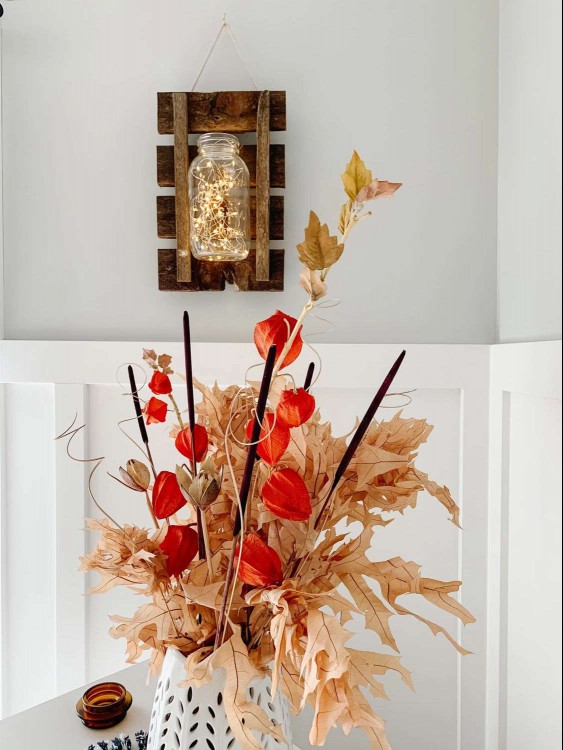 DIY wooden wall sconces