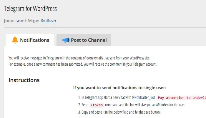 Wordpress n Telegram -mte- Two Tabs Wordpress n Telegram -mte- Two Tabs