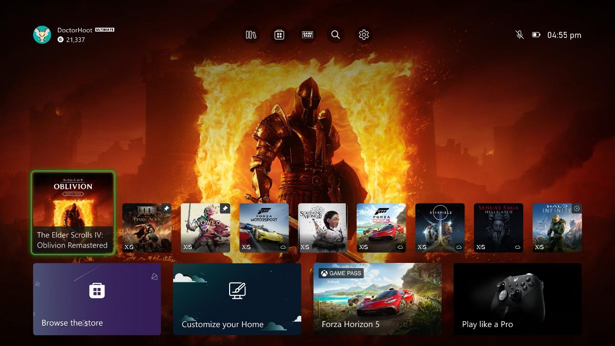 Xbox is testing new home screen customizations